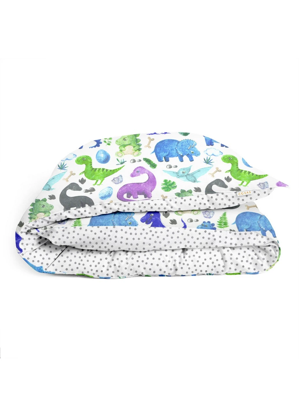 Підковдра дитяча DINO COLOR GREY BLOTS (110х140 см) Cosas (250544383)