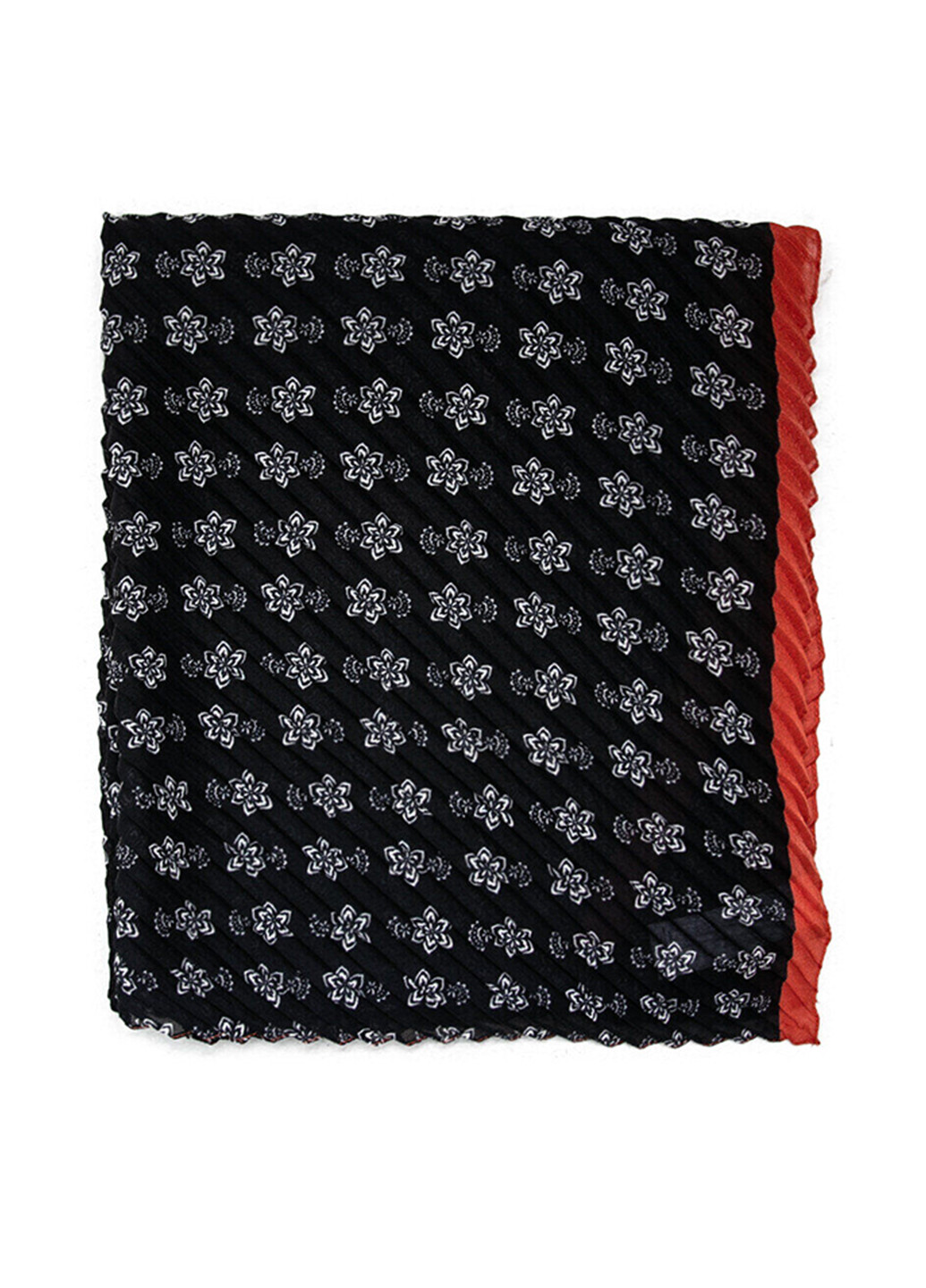 Шарф KOTON цветочный чёрно-белого кэжуал полиэстер