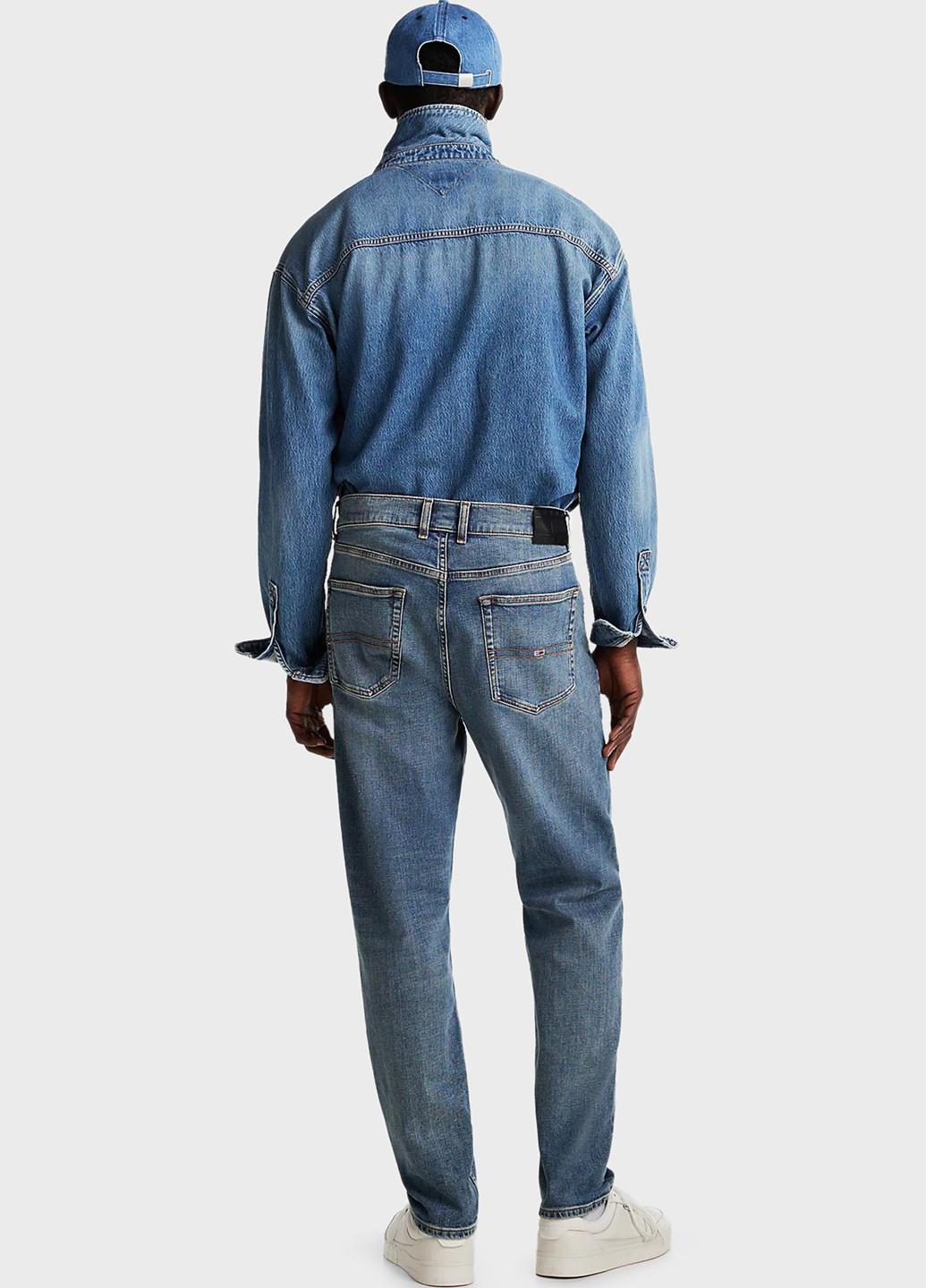 Синие демисезонные регюлар фит джинсы Tommy Jeans