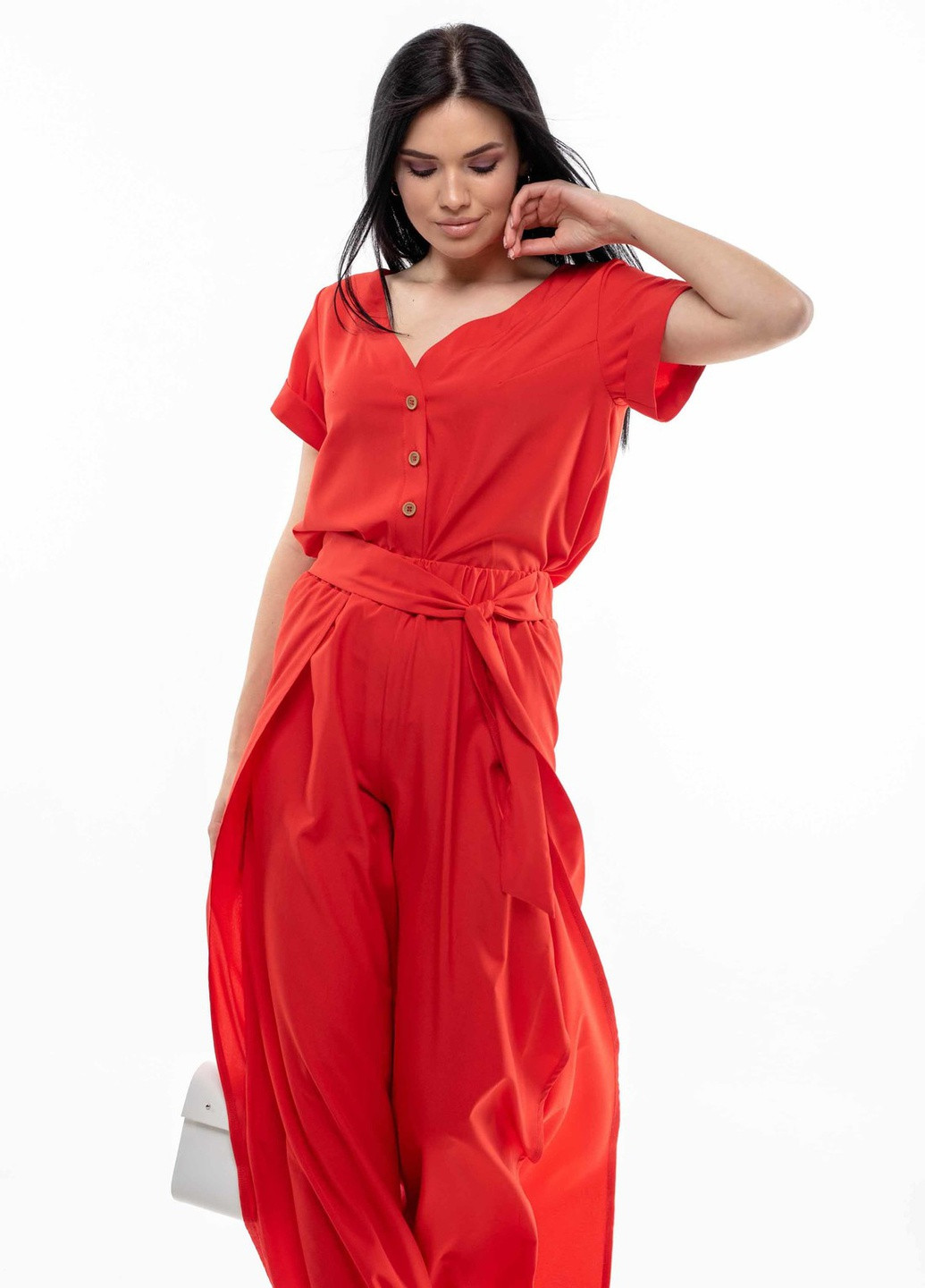 Червона блуза рі марі бетті бл 0421 червоний Ри Мари