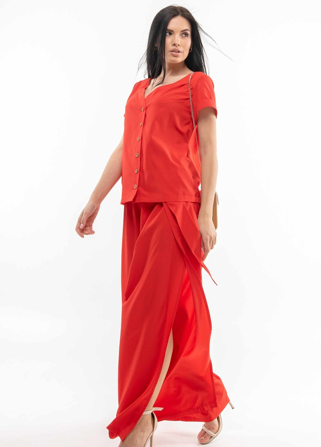 Червона блуза рі марі бетті бл 0421 червоний Ри Мари