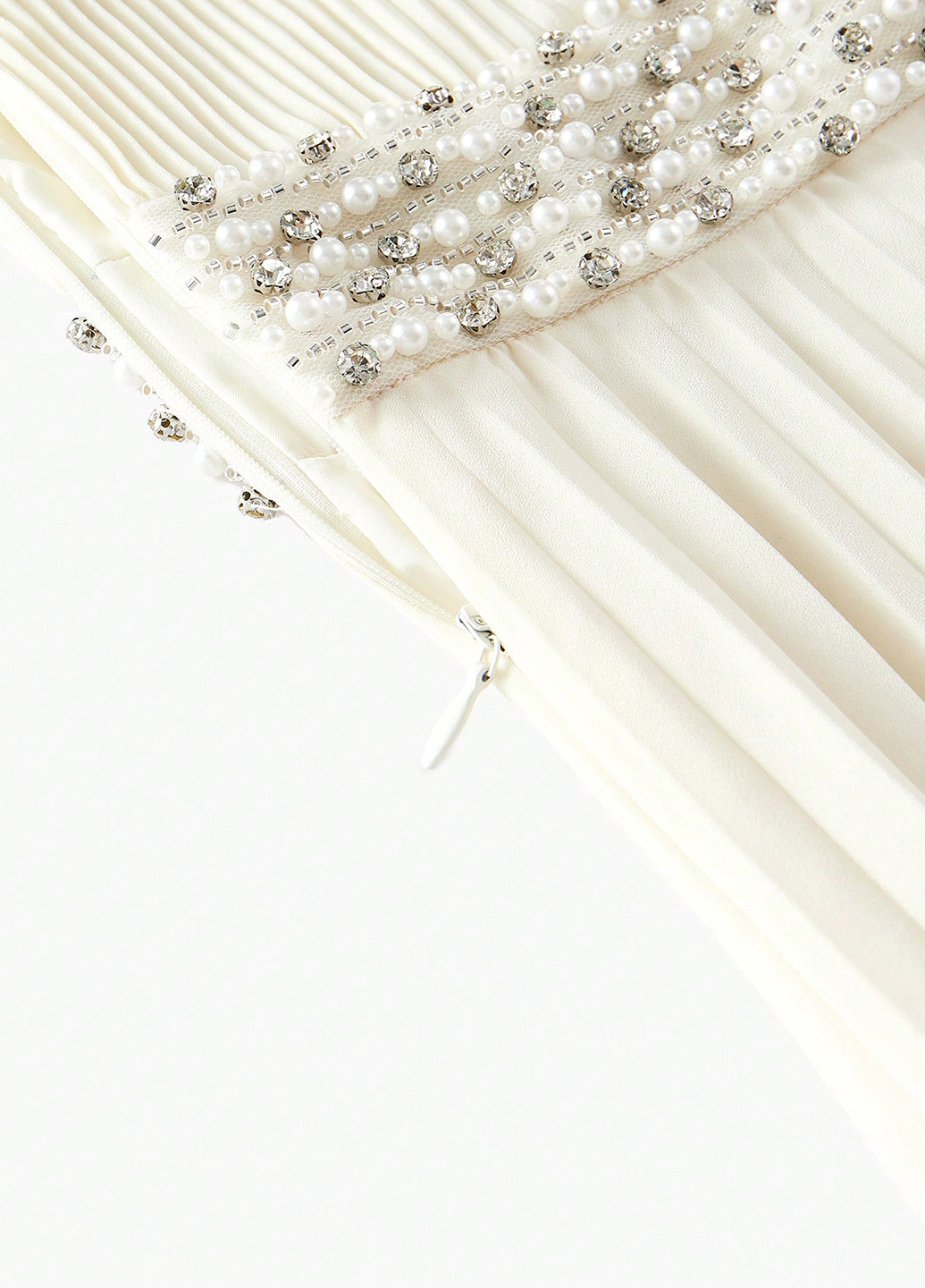 Кремова святковий сукня сукня-кейп, а-силует, плісована SHEIN однотонна