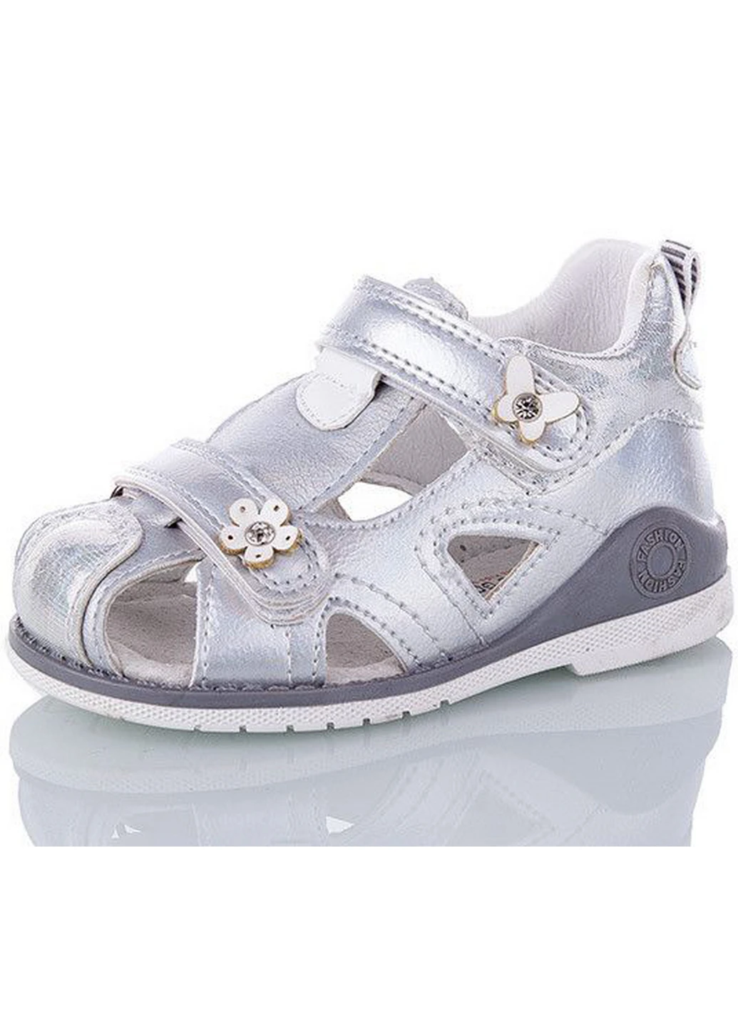 Серебряные босоножки ma876-19 28 серебристый Jong Golf