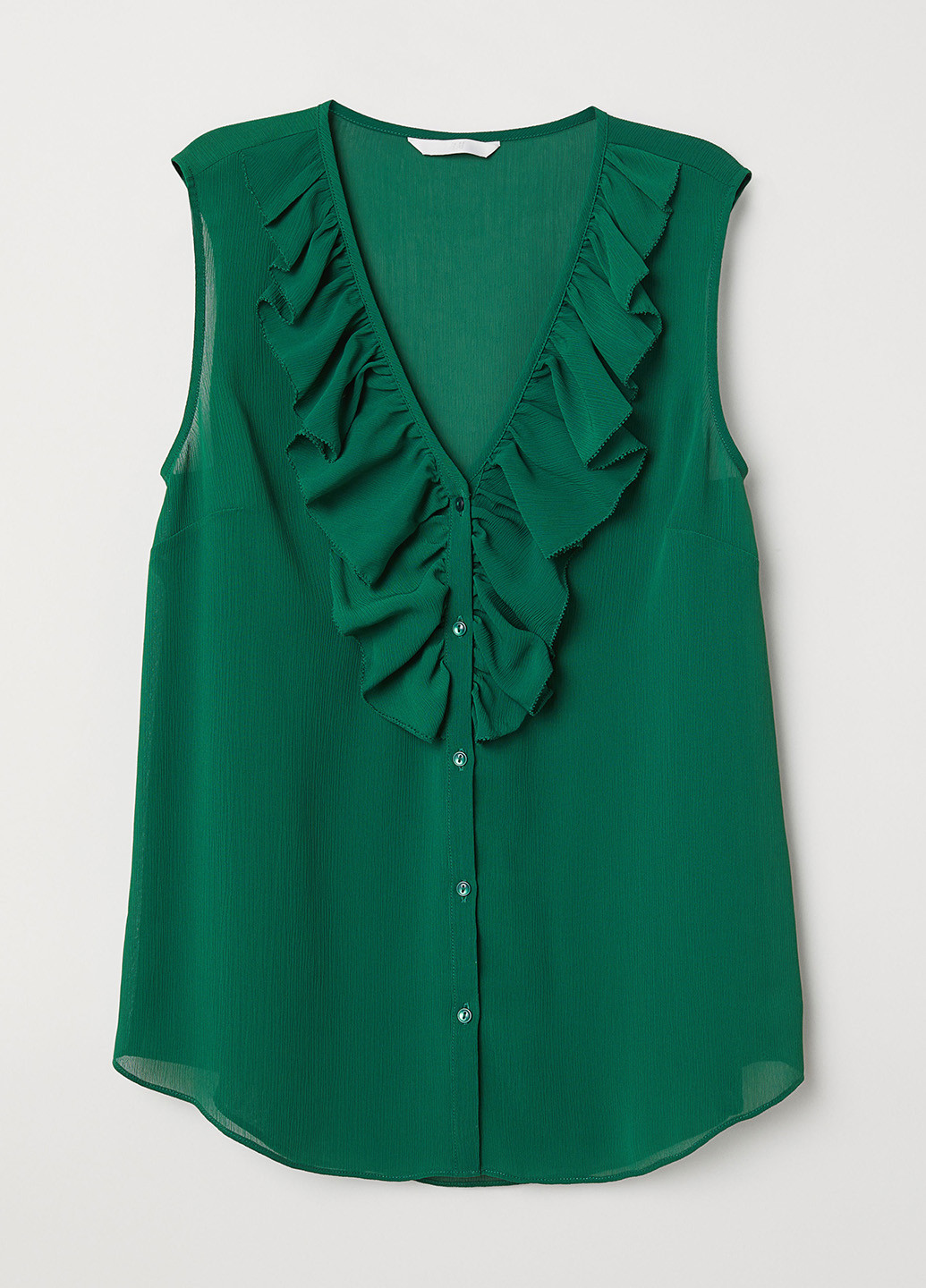 Темно-зелена літня блуза H&M