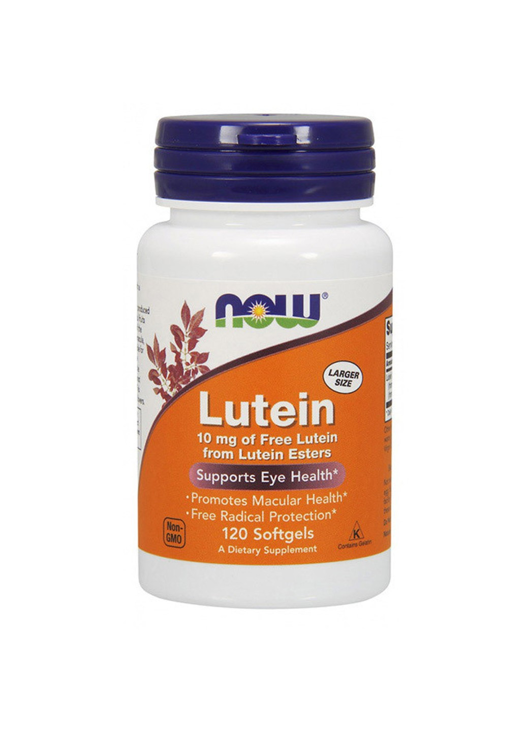 Лютеин Lutein 10 mg (120 капс) нау фудс Now Foods (255410287)