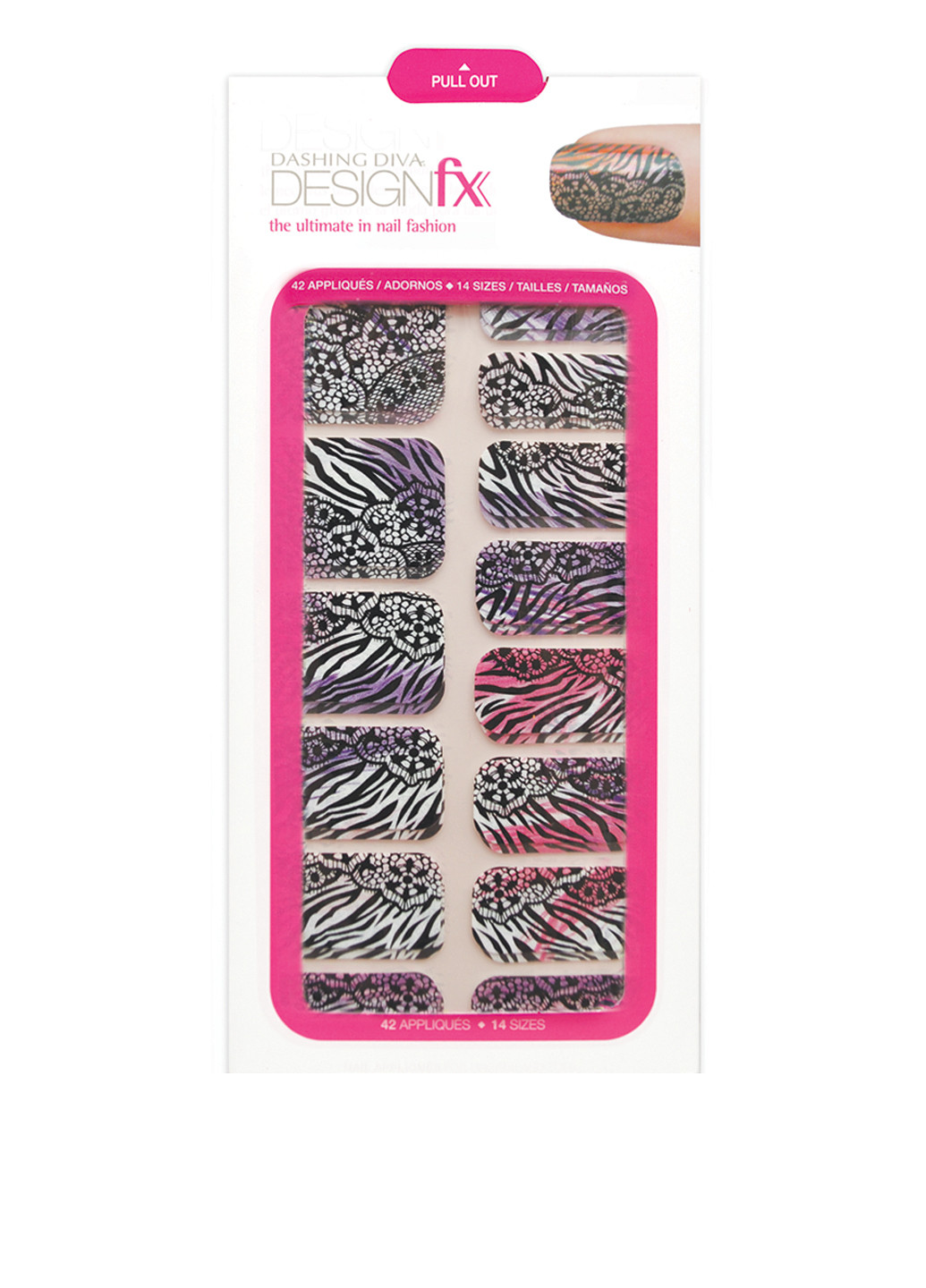 Набір стікерів для нігтів (42 шт.) Dashing Diva (16996777)