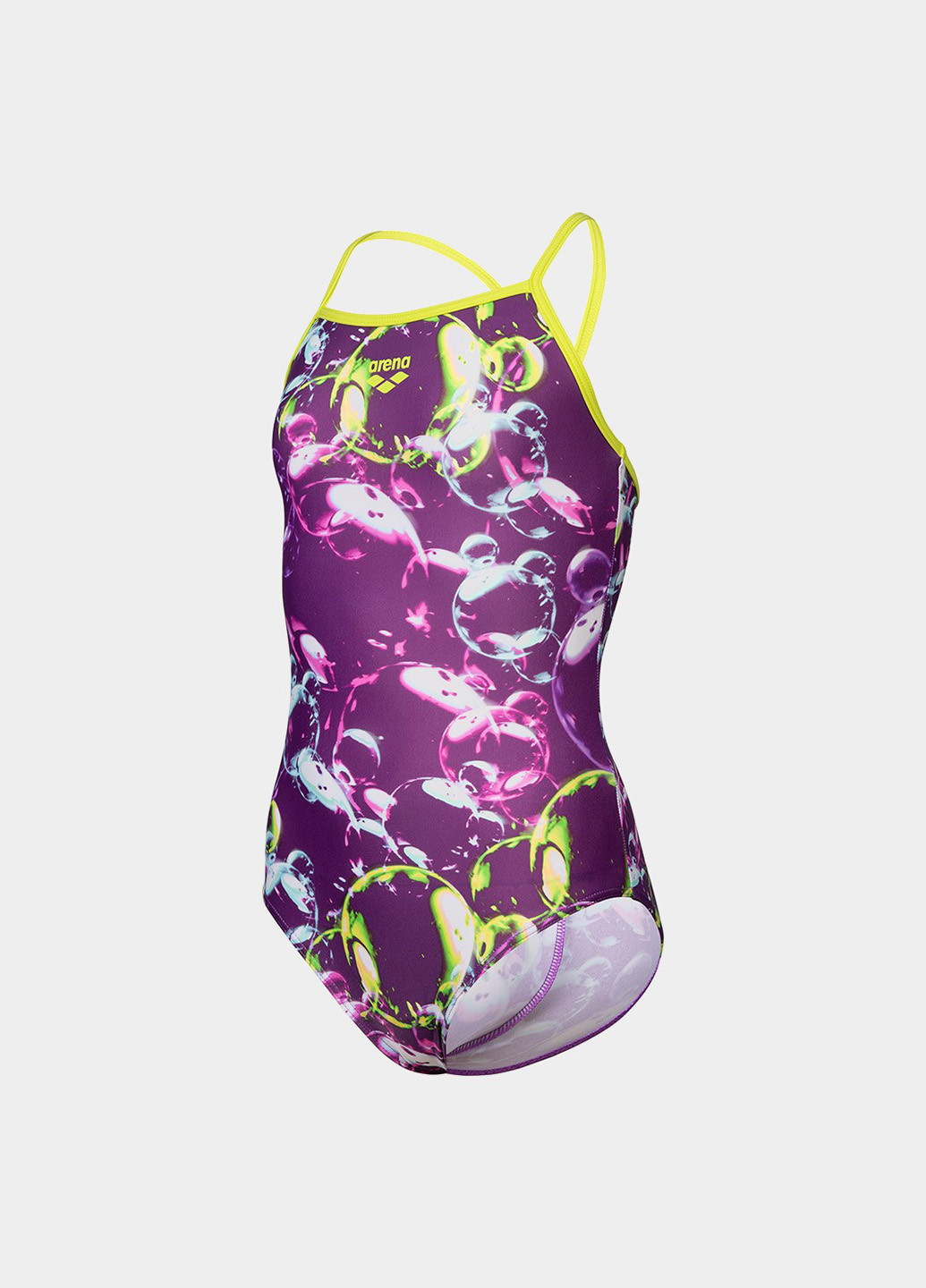 Фиолетовый летний купальник слитный Arena SOAP BUBBLES SWIMSUIT LIGHT DR