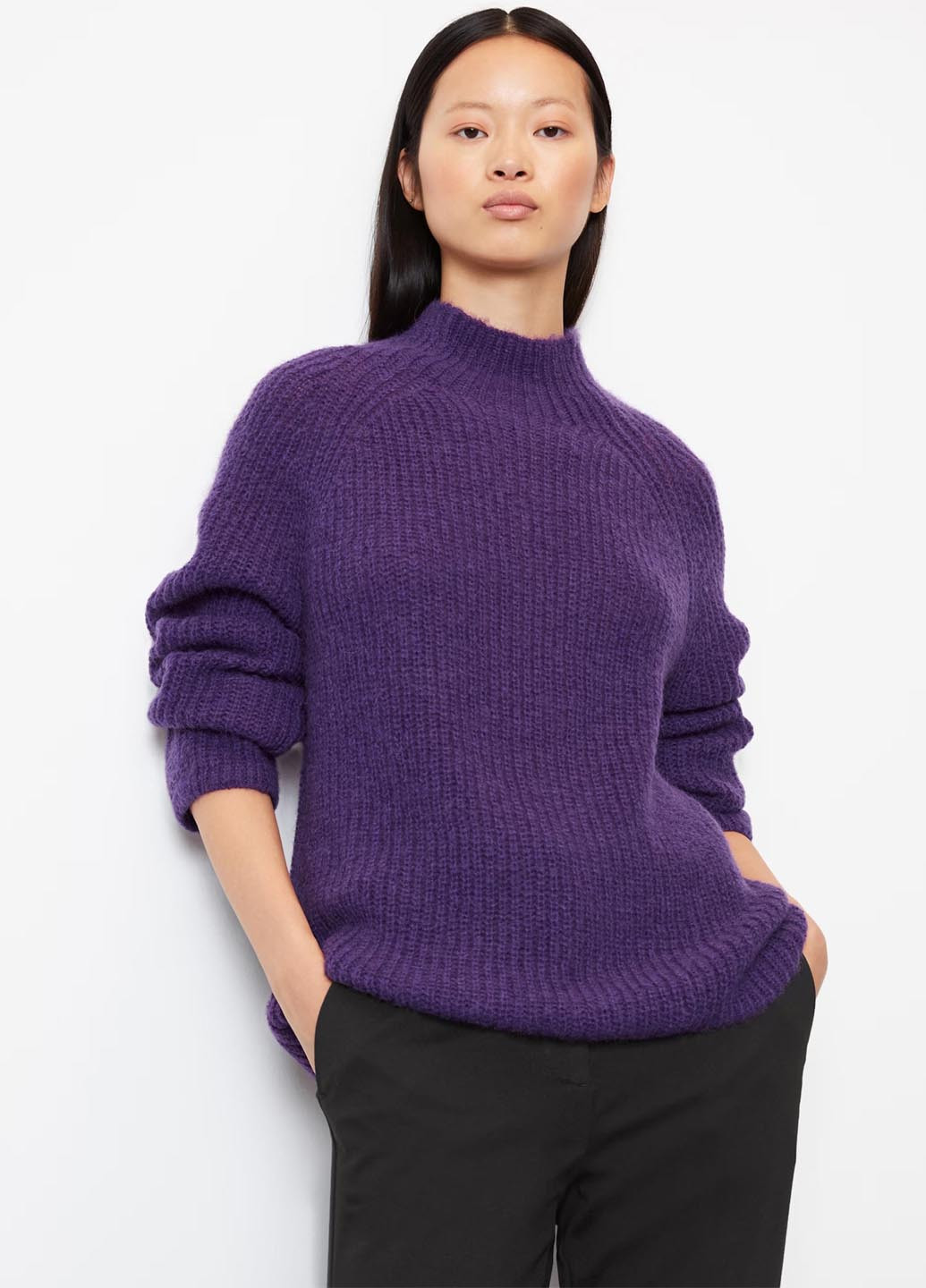 Темно-фиолетовый демисезонный свитер Marc O'Polo