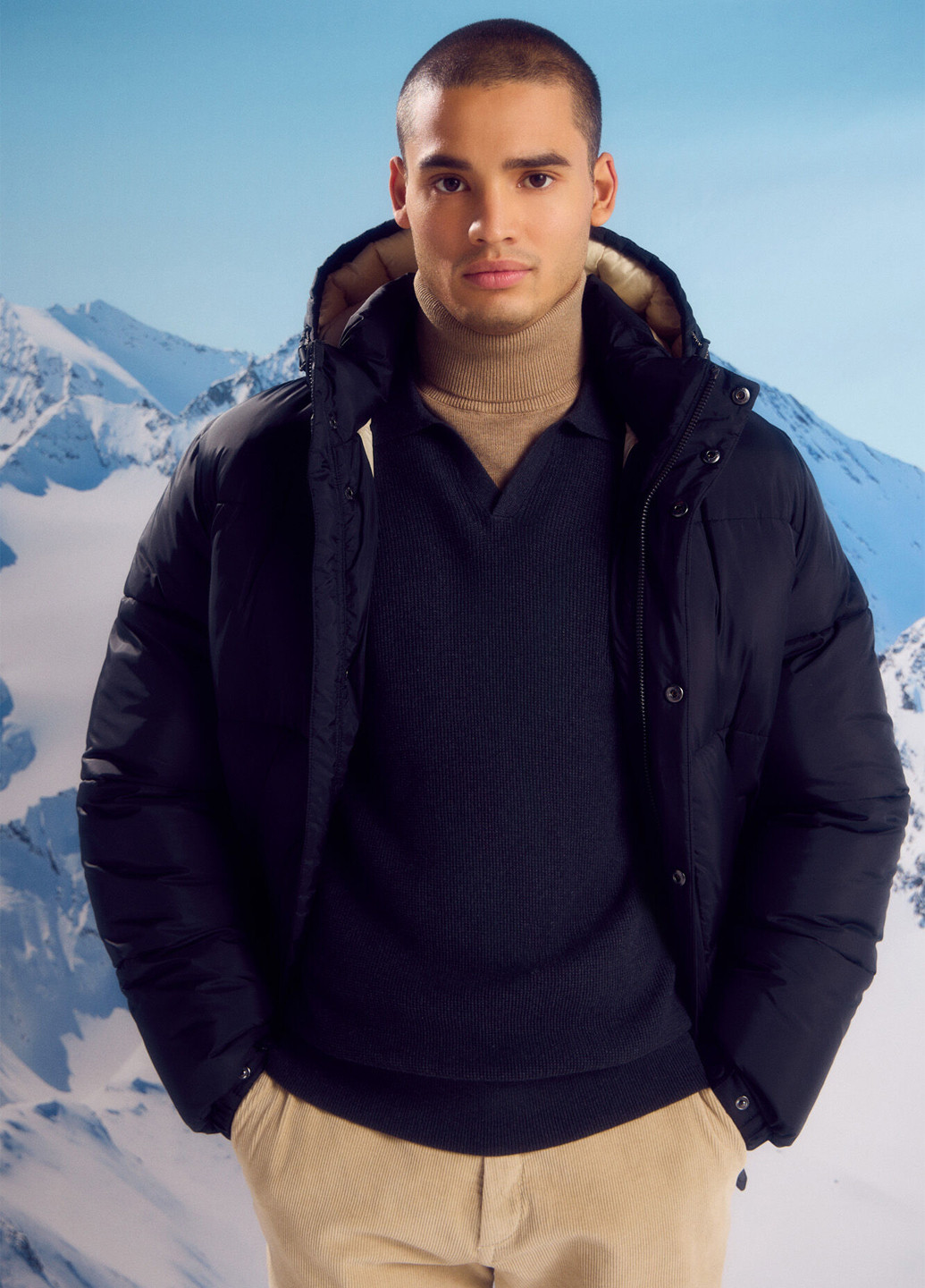 Чорна зимня куртка Springfield