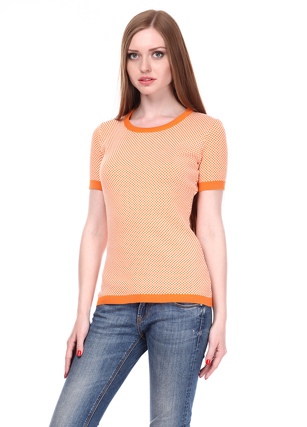 Оранжевая летняя футболка Folgore Milano
