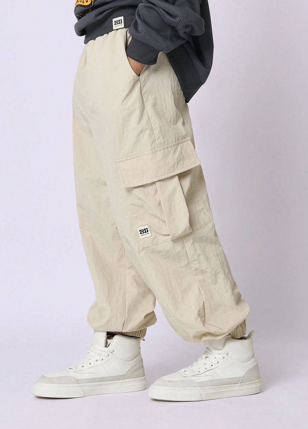 Комбинированный демисезонный комплект (свитшот, брюки) SHEIN