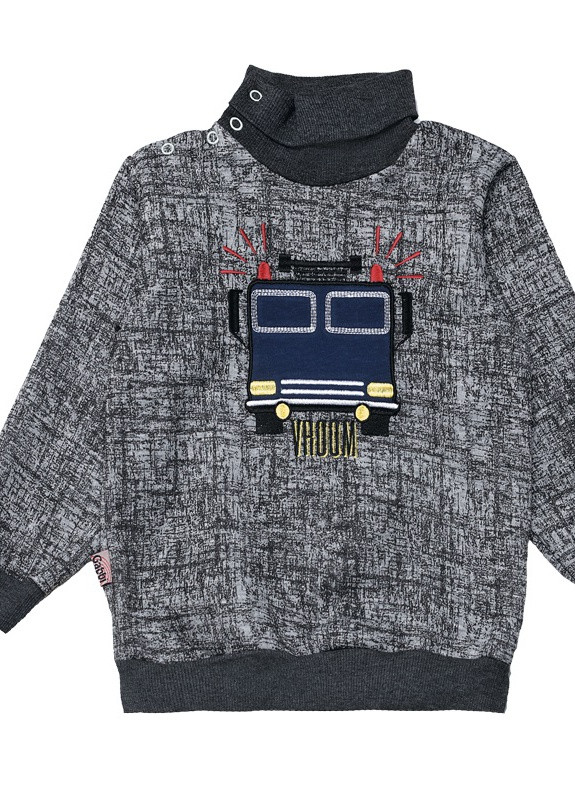 Серый зимний детский свитер для мальчика sv-19-31-2 *технобой* Габби
