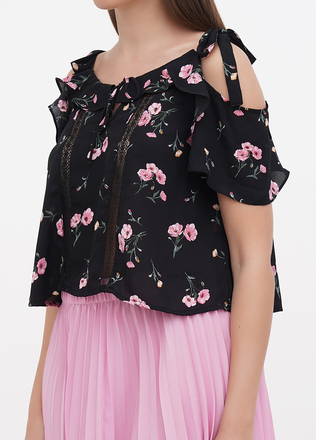 Черная летняя блуза-майка весняно-літня H&M
