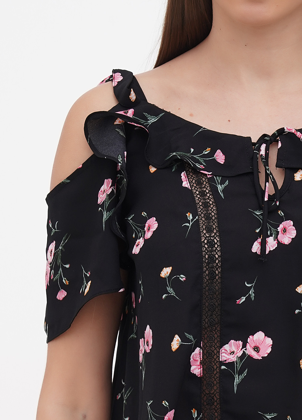 Чорна літня блуза-майка весняно-літня H&M