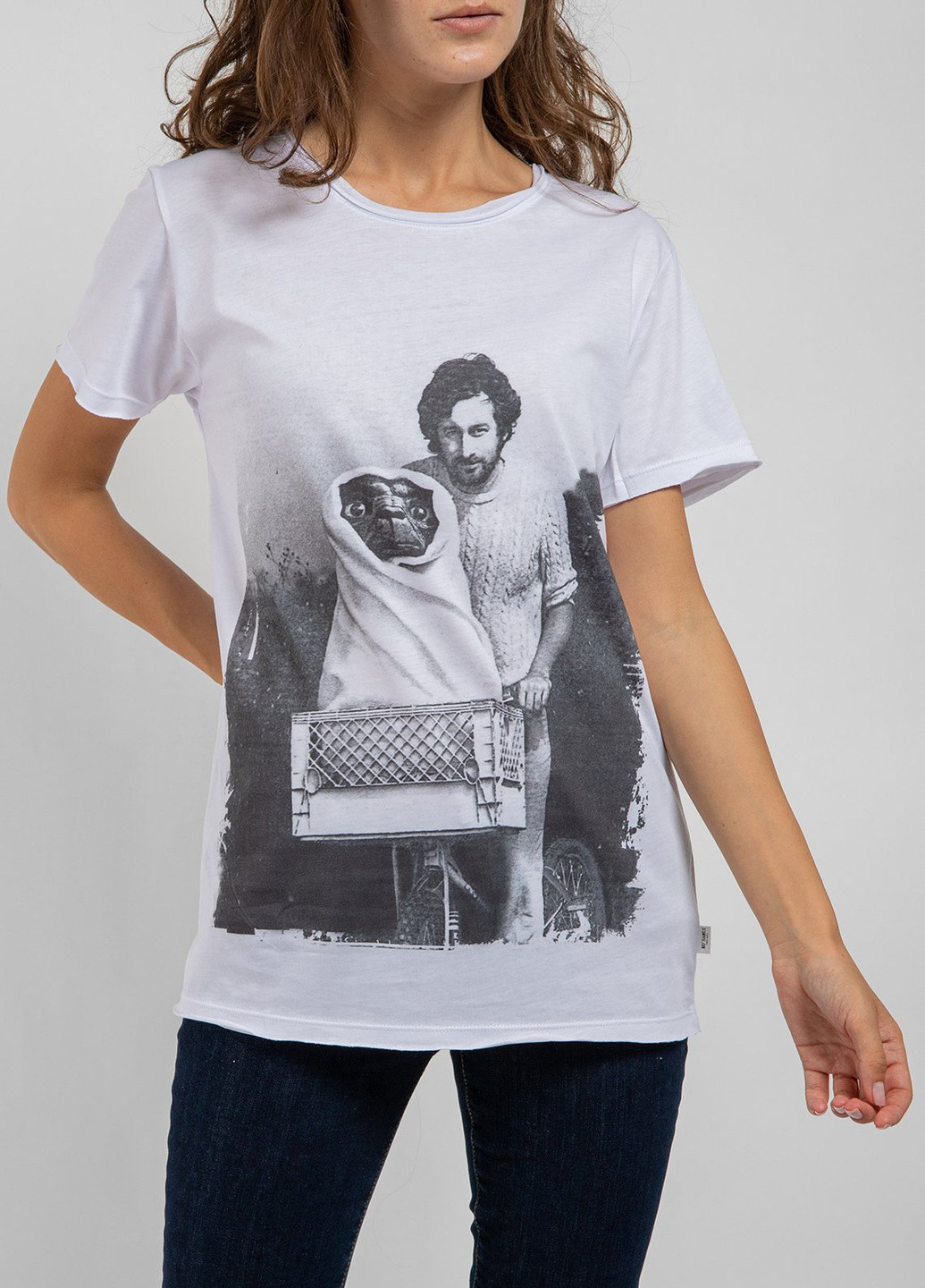 Біла футболка з принтом Ko Samui - (250382441)