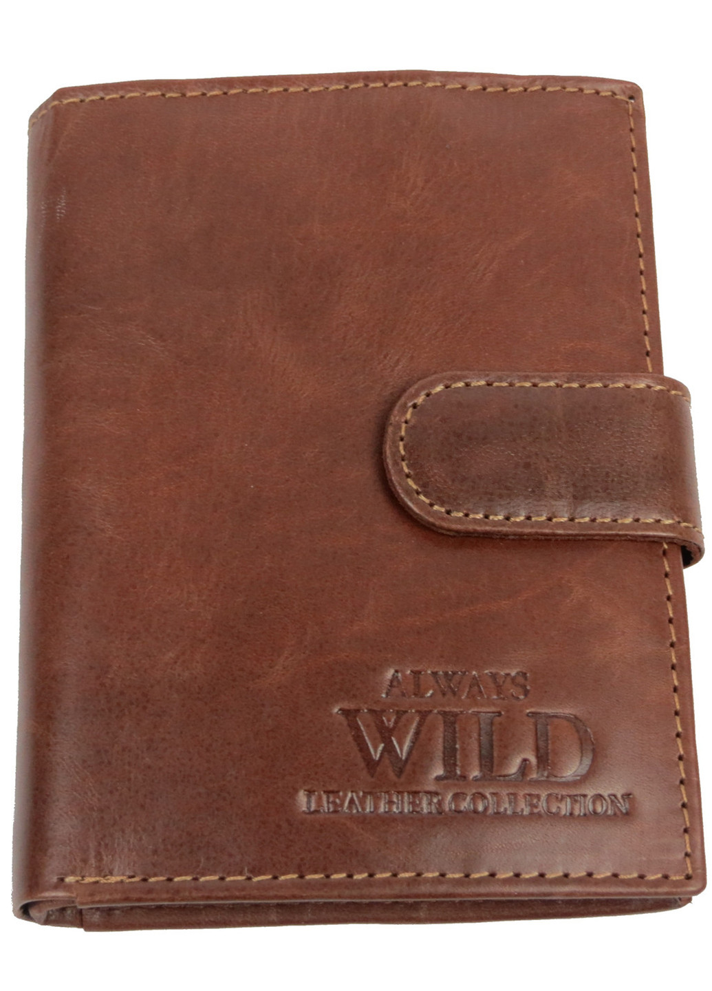 Мужское кожаное портмоне 12,5х10х2,5 см Always Wild (242188235)
