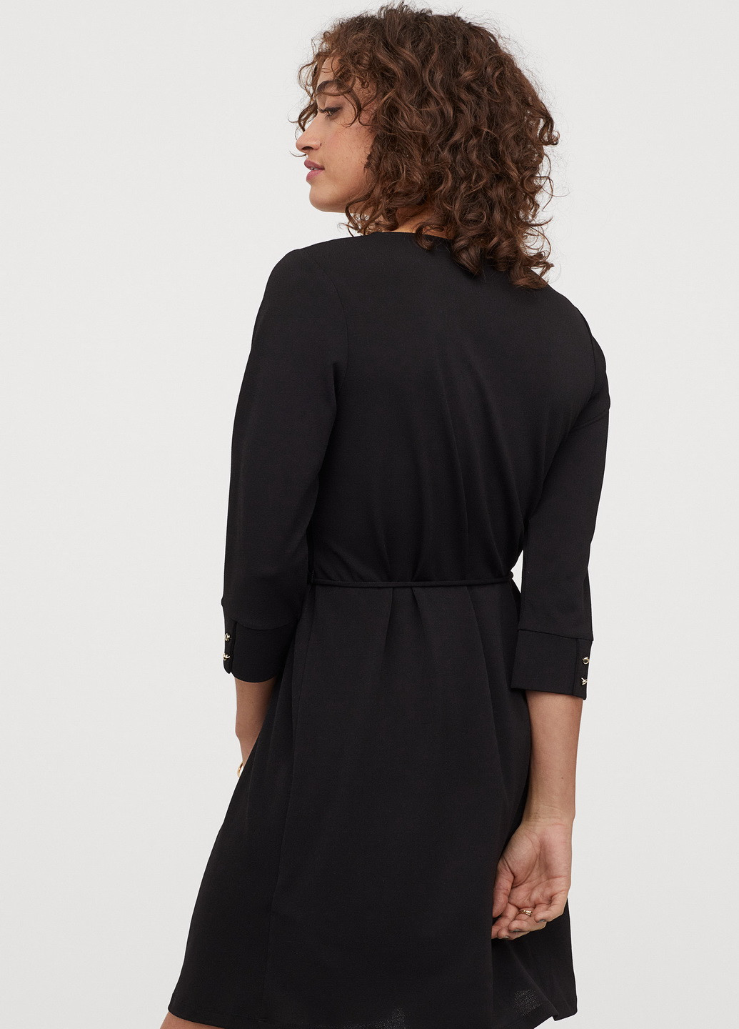 Черное кэжуал платье H&M