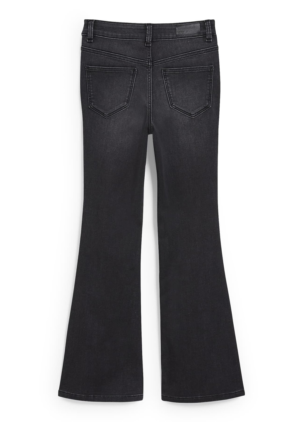 Темно-серые демисезонные клеш джинсы C&A