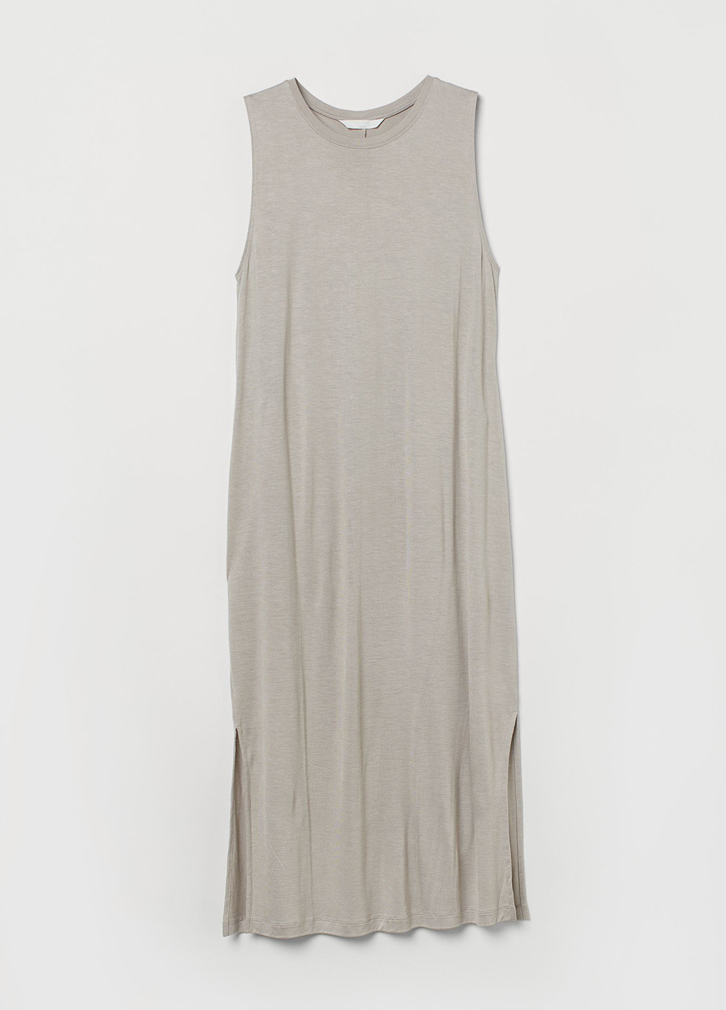 Светло-бежевое кэжуал платье платье-майка H&M однотонное