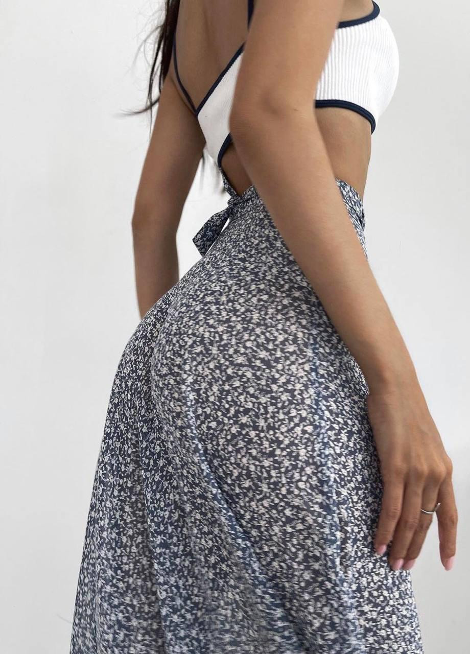 Женская юбка миди р.42/44 358991 New Trend синій