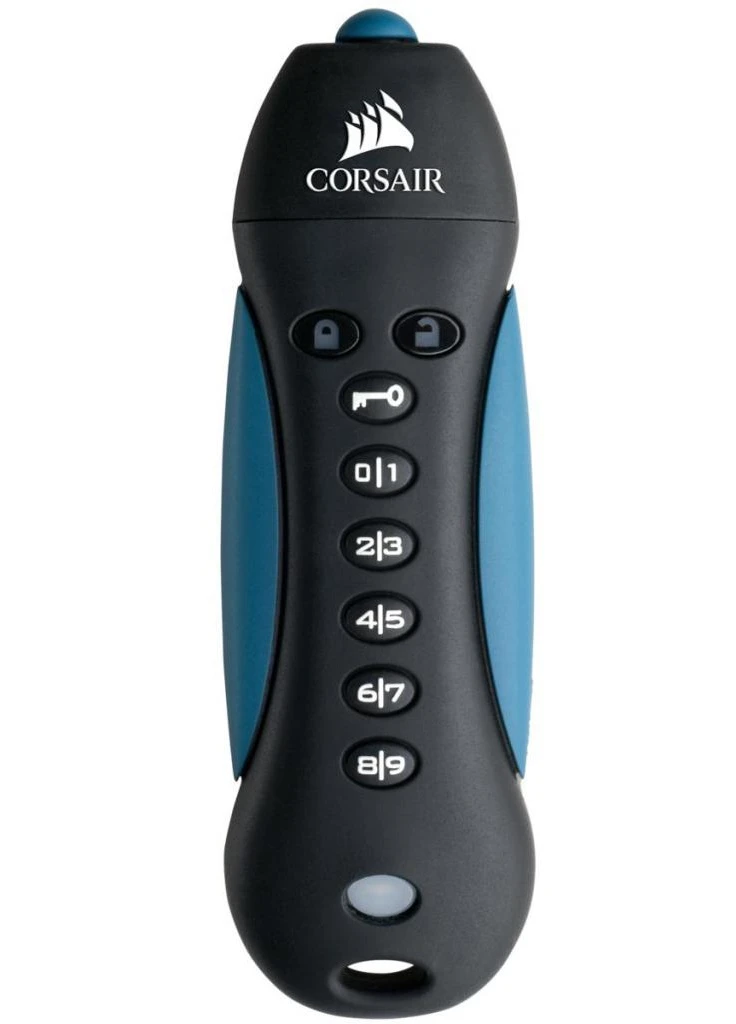 USB флеш накопичувач (CMFPLA3B-128GB) Corsair 128GB Padlock 3 Blue USB 3.0 (232292077)