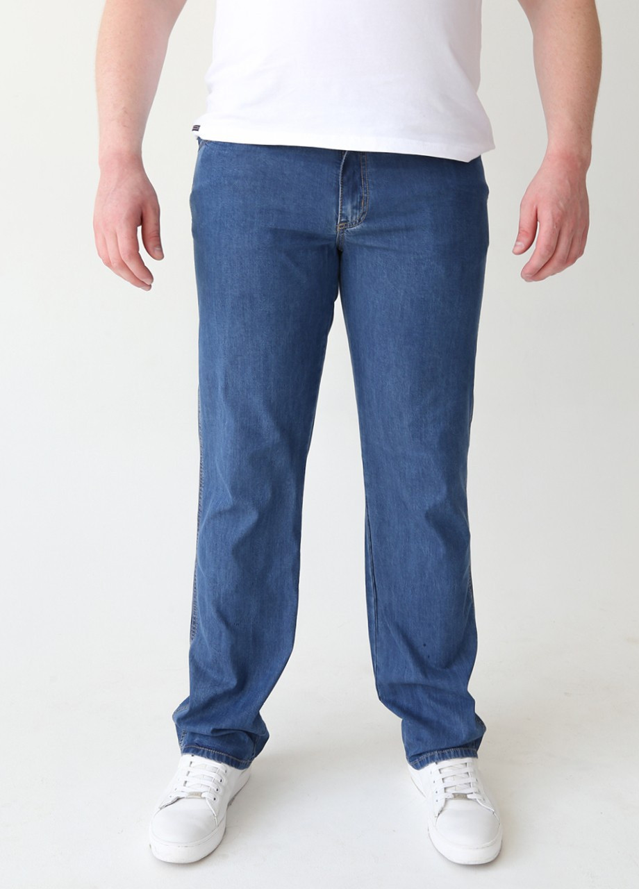Синие летние прямые джинсы мужские синие тонкие прямые классика Прямая Lexus