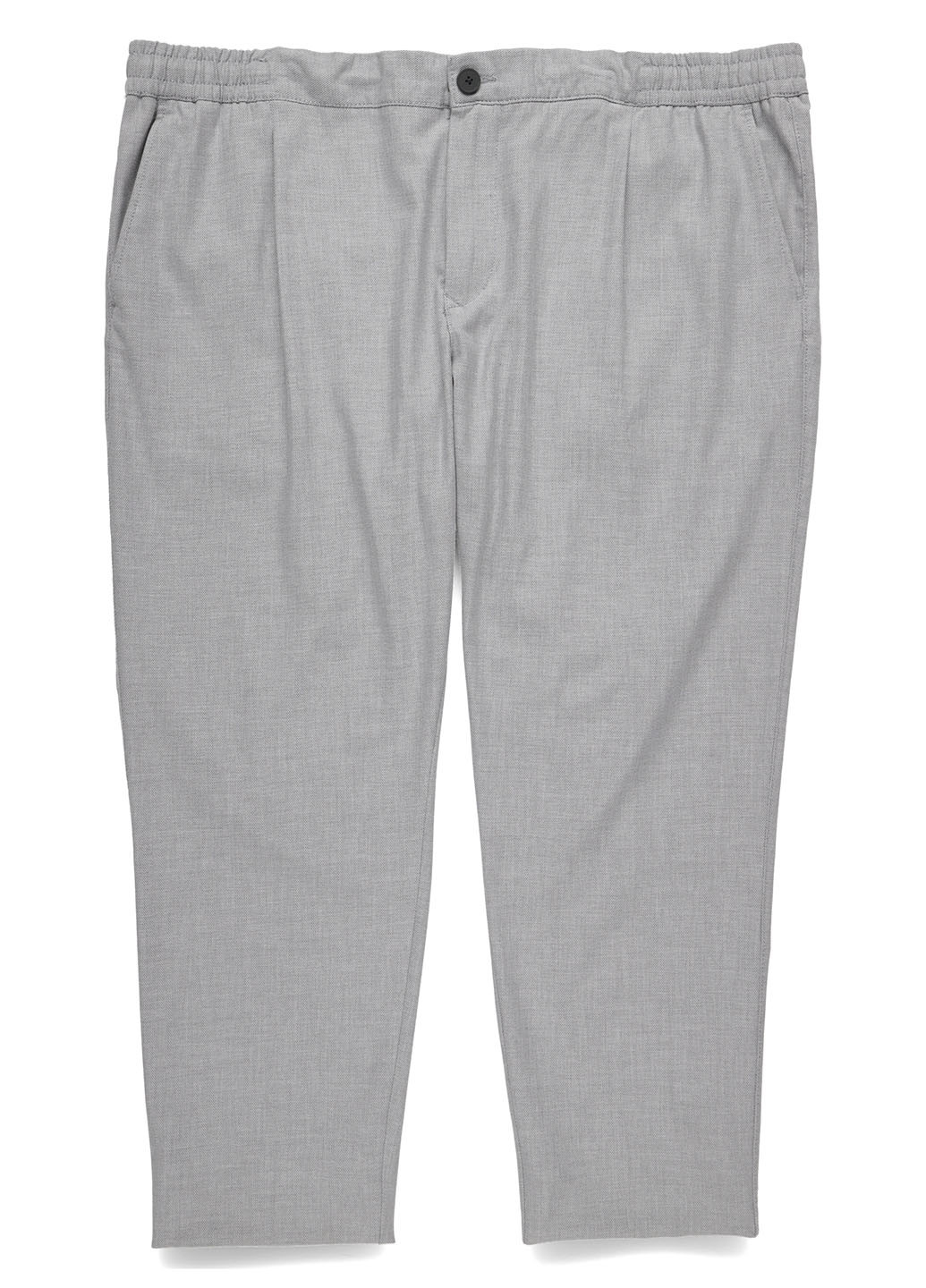Светло-серые кэжуал, классические демисезонные зауженные брюки C&A