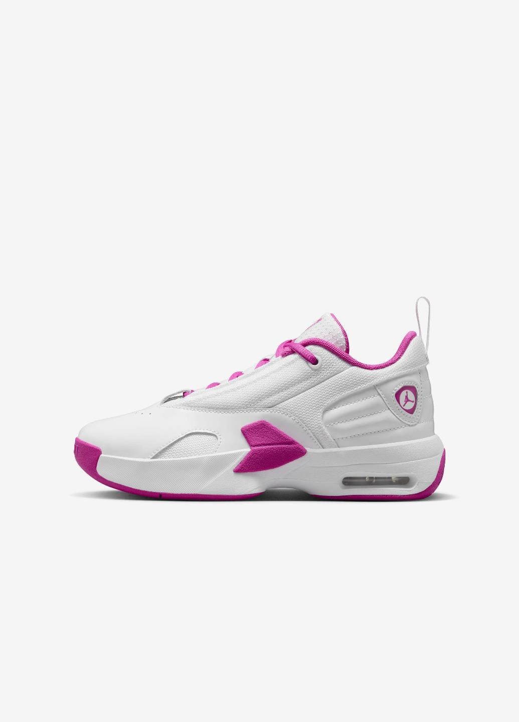 Кроссовки Max Aura 6 White Fire Pink (GS) FQ8297-160 Jordan Max Aura 6 White Fire Pink (GS) белые всесезоны (317207725)