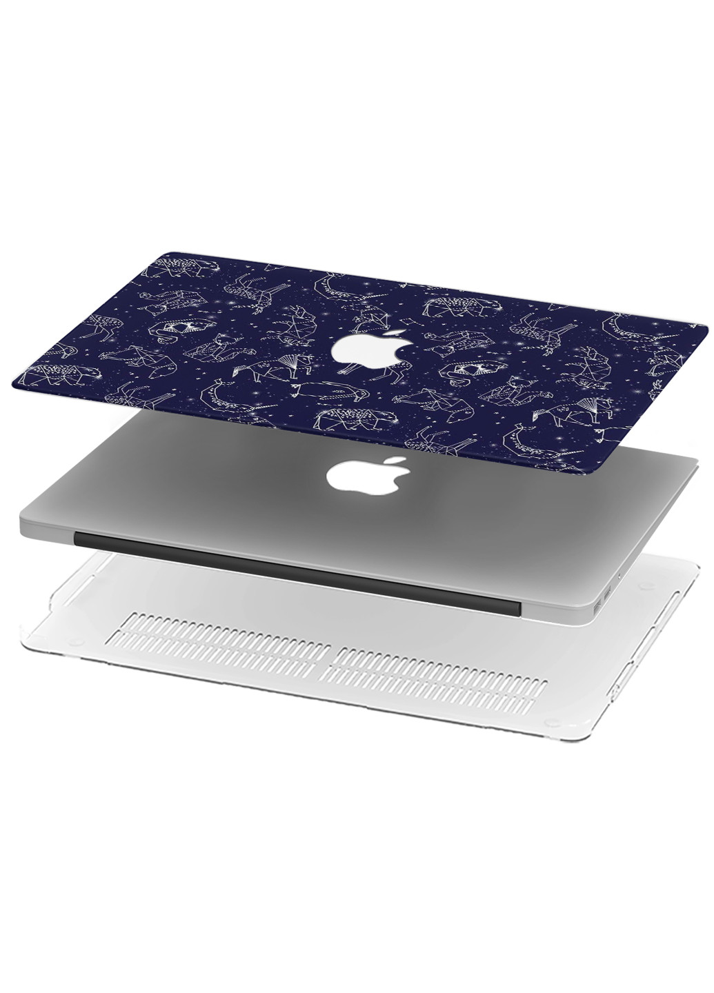 Чохол пластиковий для Apple MacBook Air 13 A1932 / A2179 / A2337 Нічне небо (Starry sky) (9656-1661) MobiPrint (218539470)