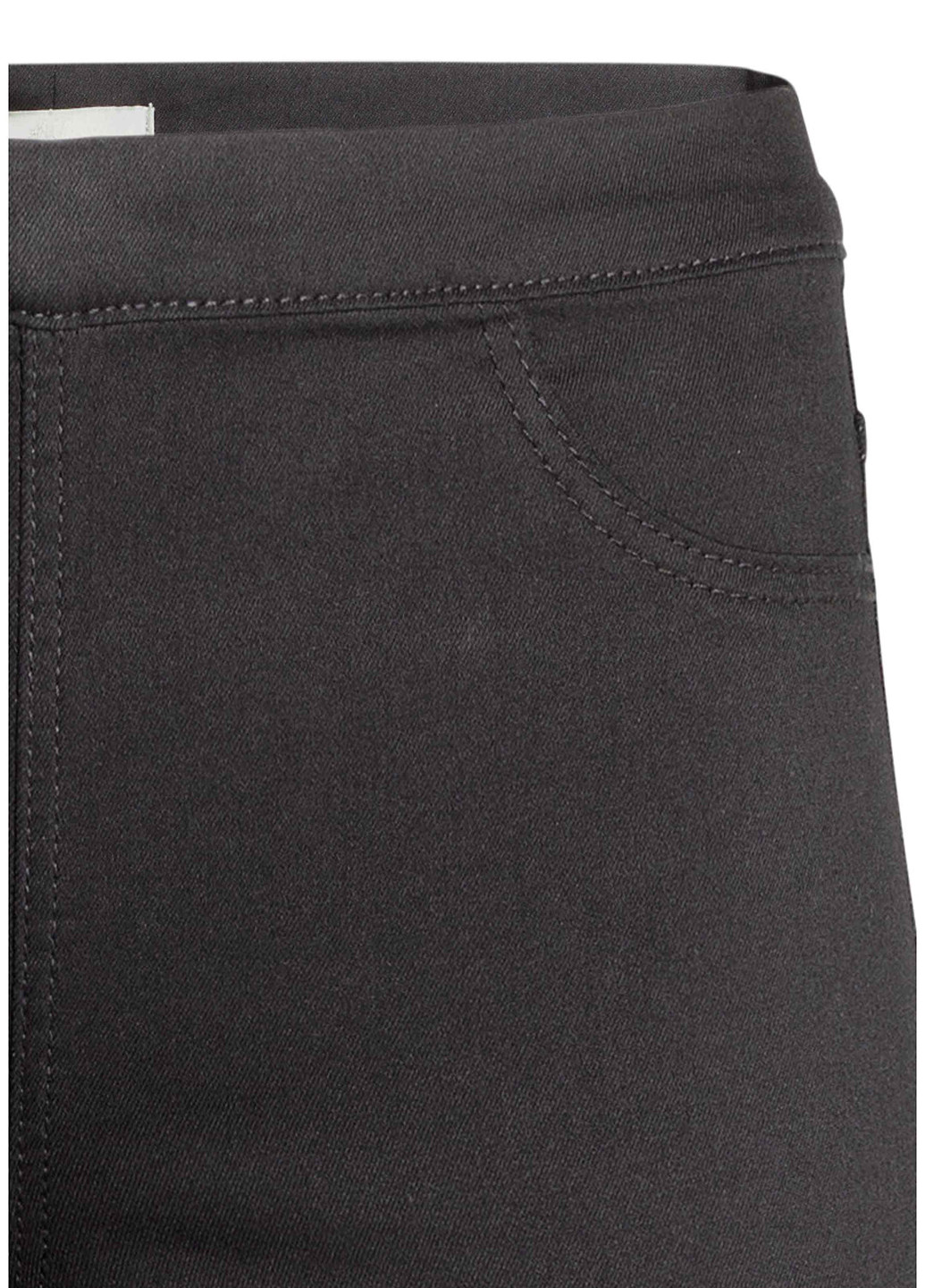 Джеггінси H&M однотонні чорні джинсові бавовна