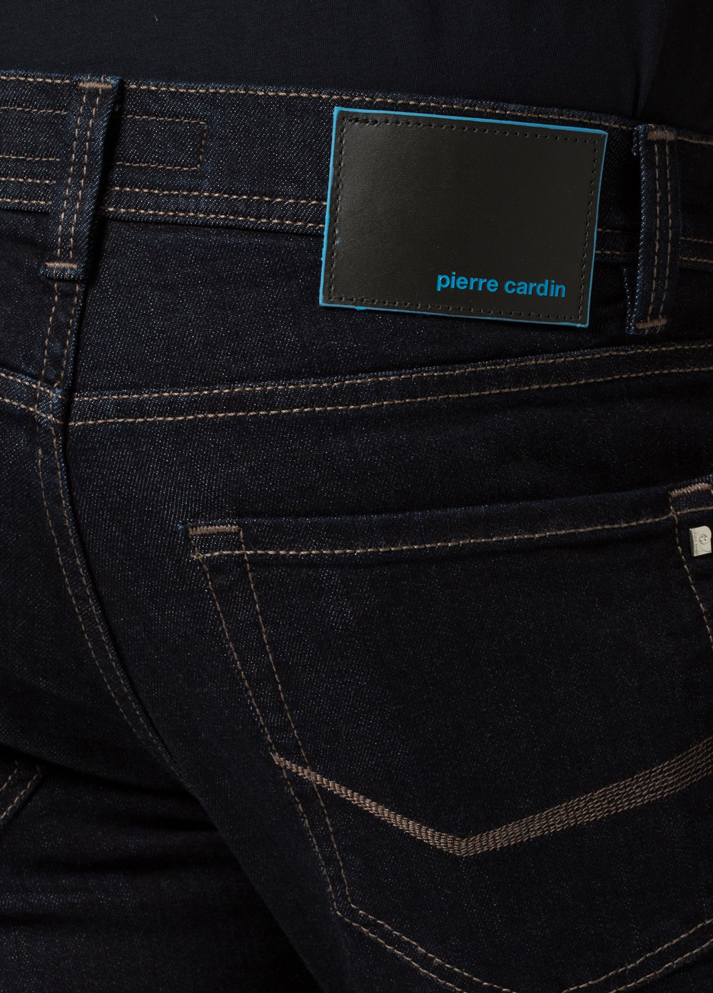 Темно-синие демисезонные зауженные джинсы Pierre Cardin