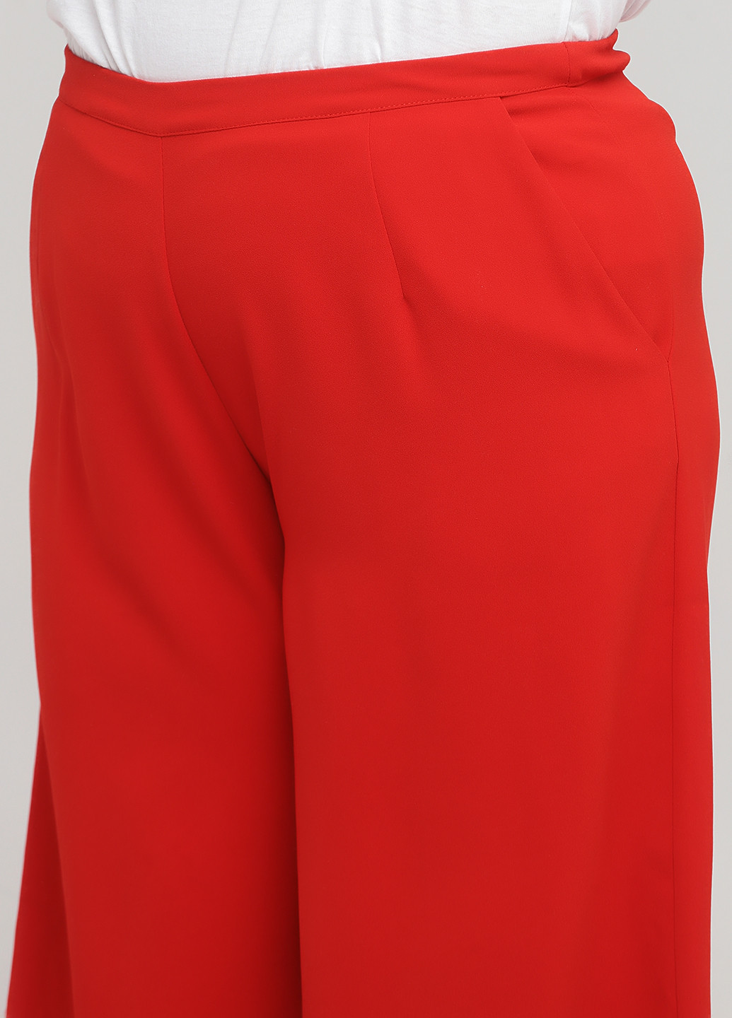 Красные кэжуал демисезонные прямые, кюлоты брюки Glamorous