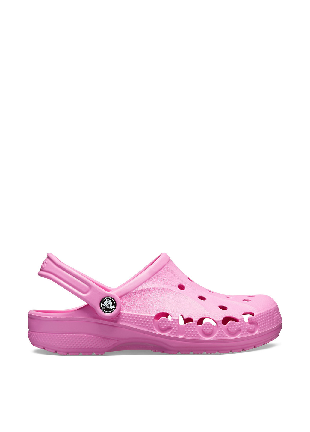 Розовые сабо Crocs без каблука с перфорацией