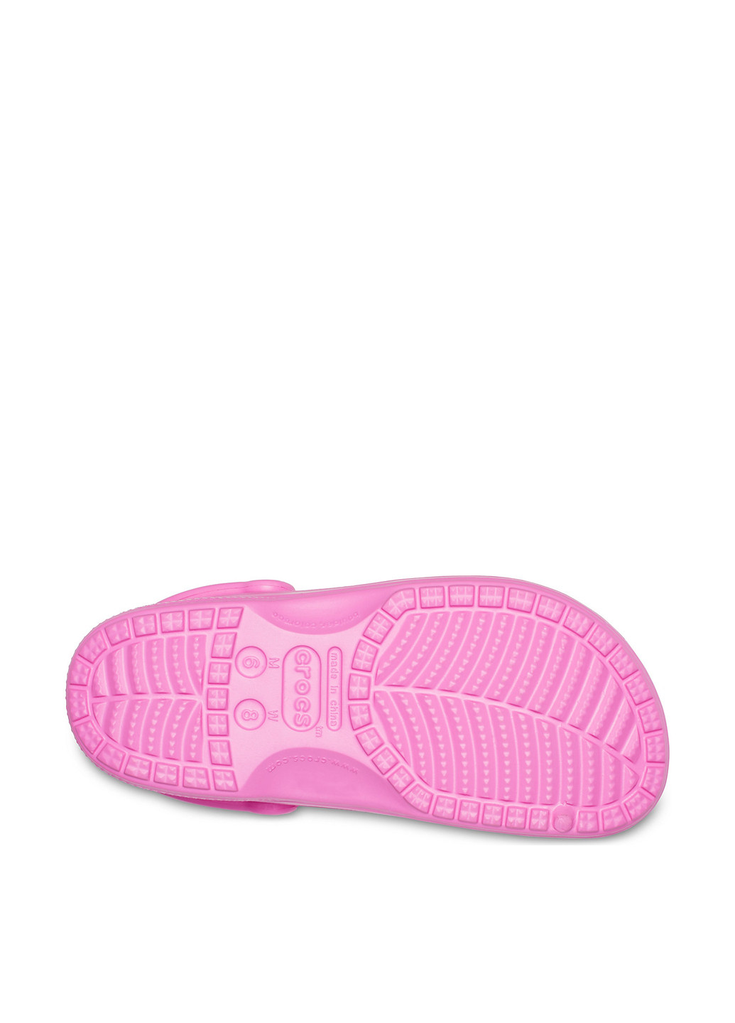 Розовые сабо Crocs без каблука с перфорацией