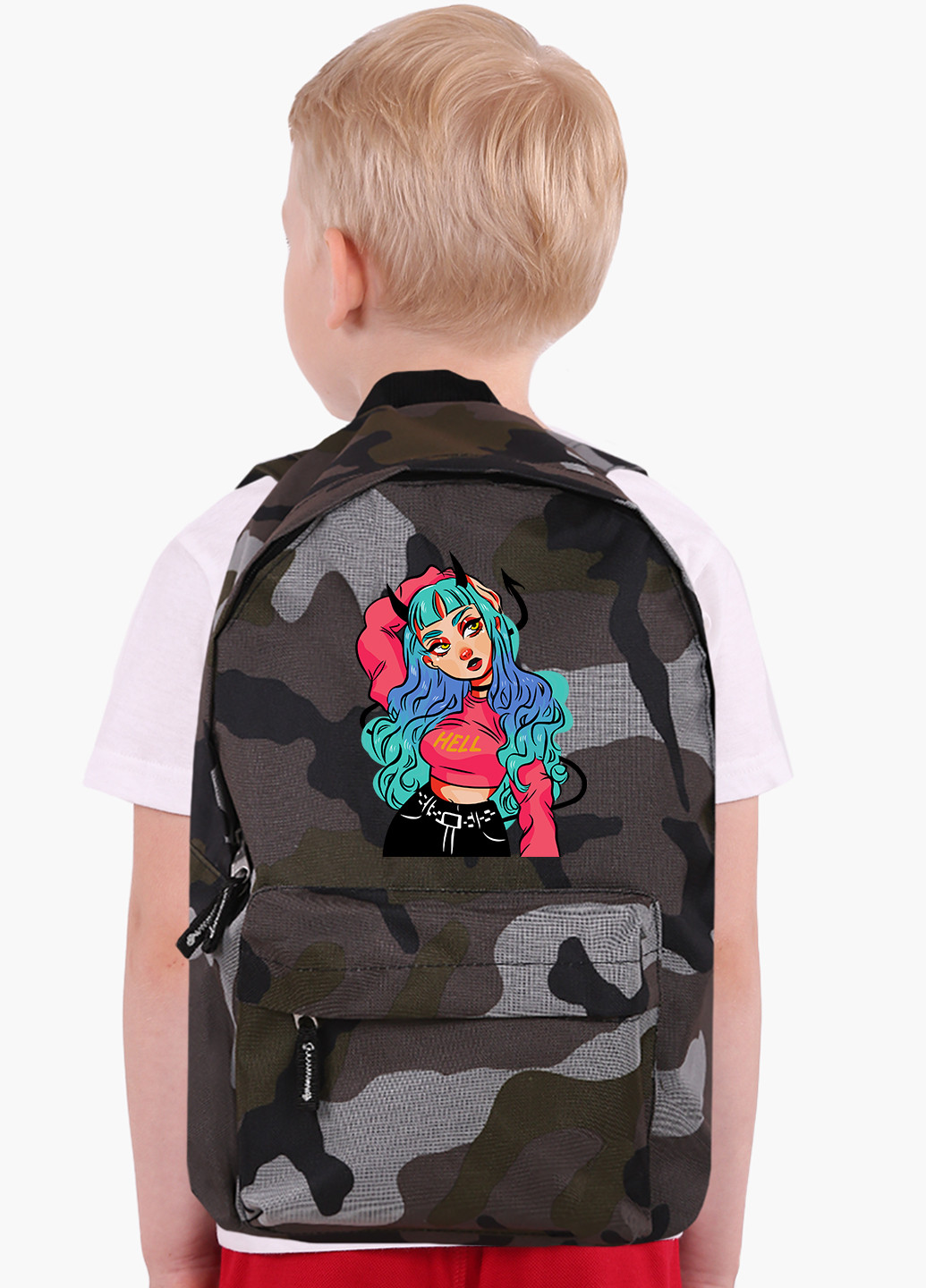 Детский рюкзак Девушка демон (Cute Girl Illustration Art) (9263-2838) MobiPrint (229078020)