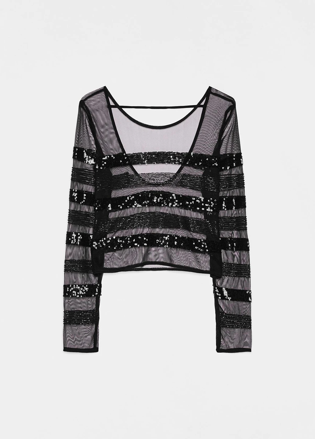 Чёрная блуза Bershka