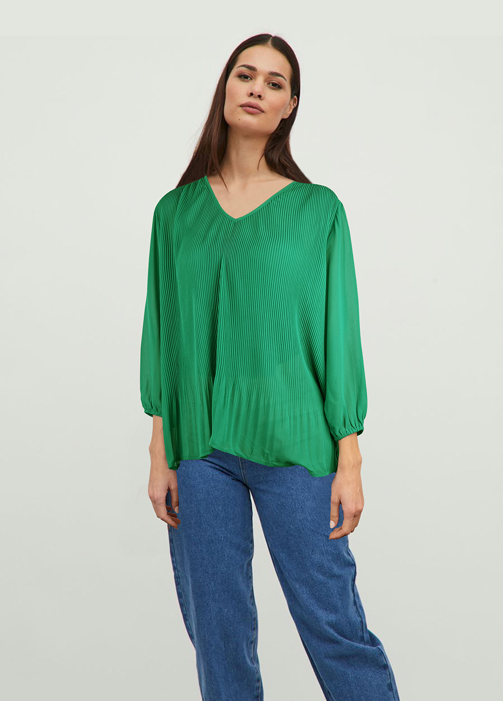 Зеленая демисезонная блуза Jacqueline de Young