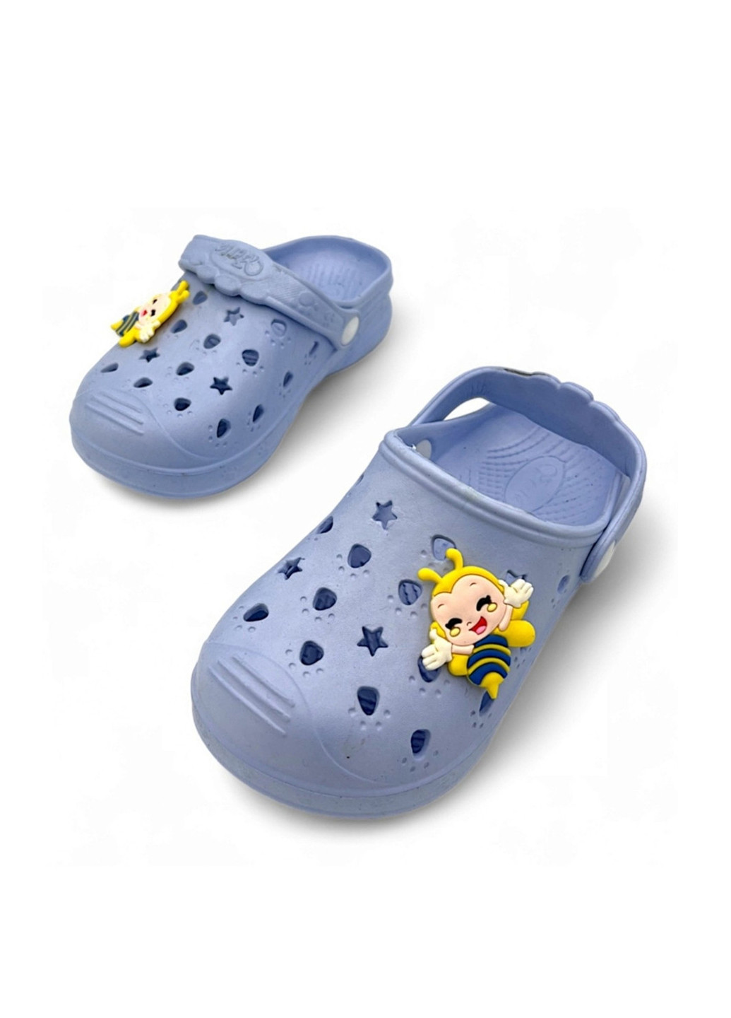 Голубые сабо No Brand с перфорацией, джибитсы