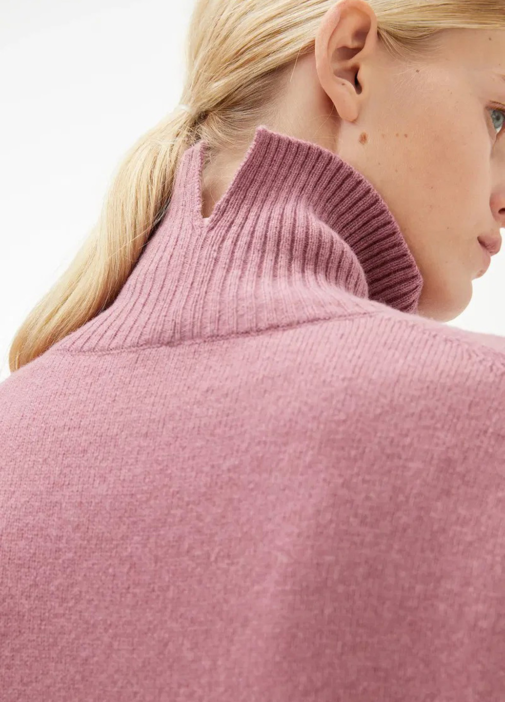 Темно-рожева кежуал сукня сукня светр Arket однотонна