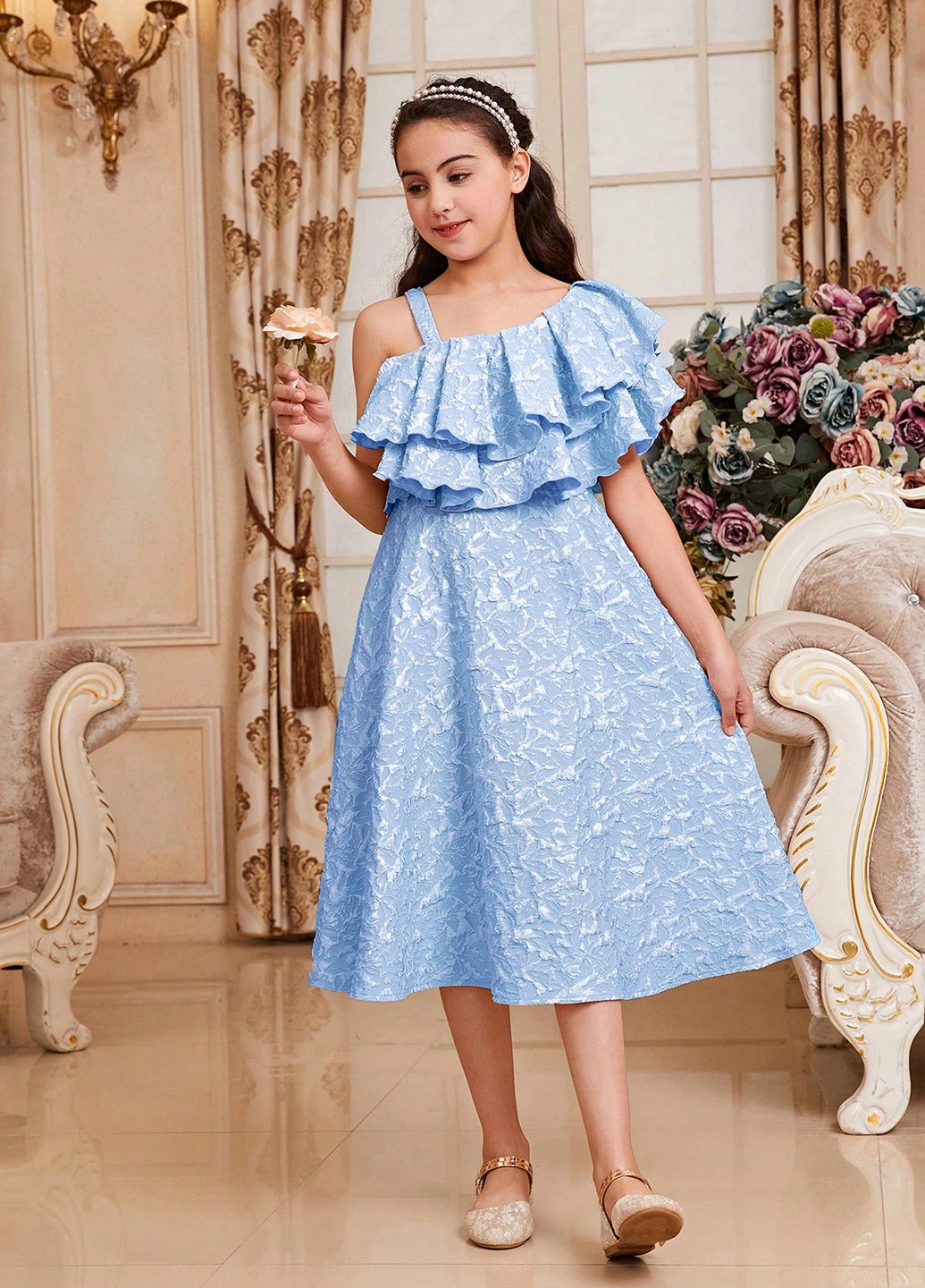 Голубое платье SHEIN (338627102)