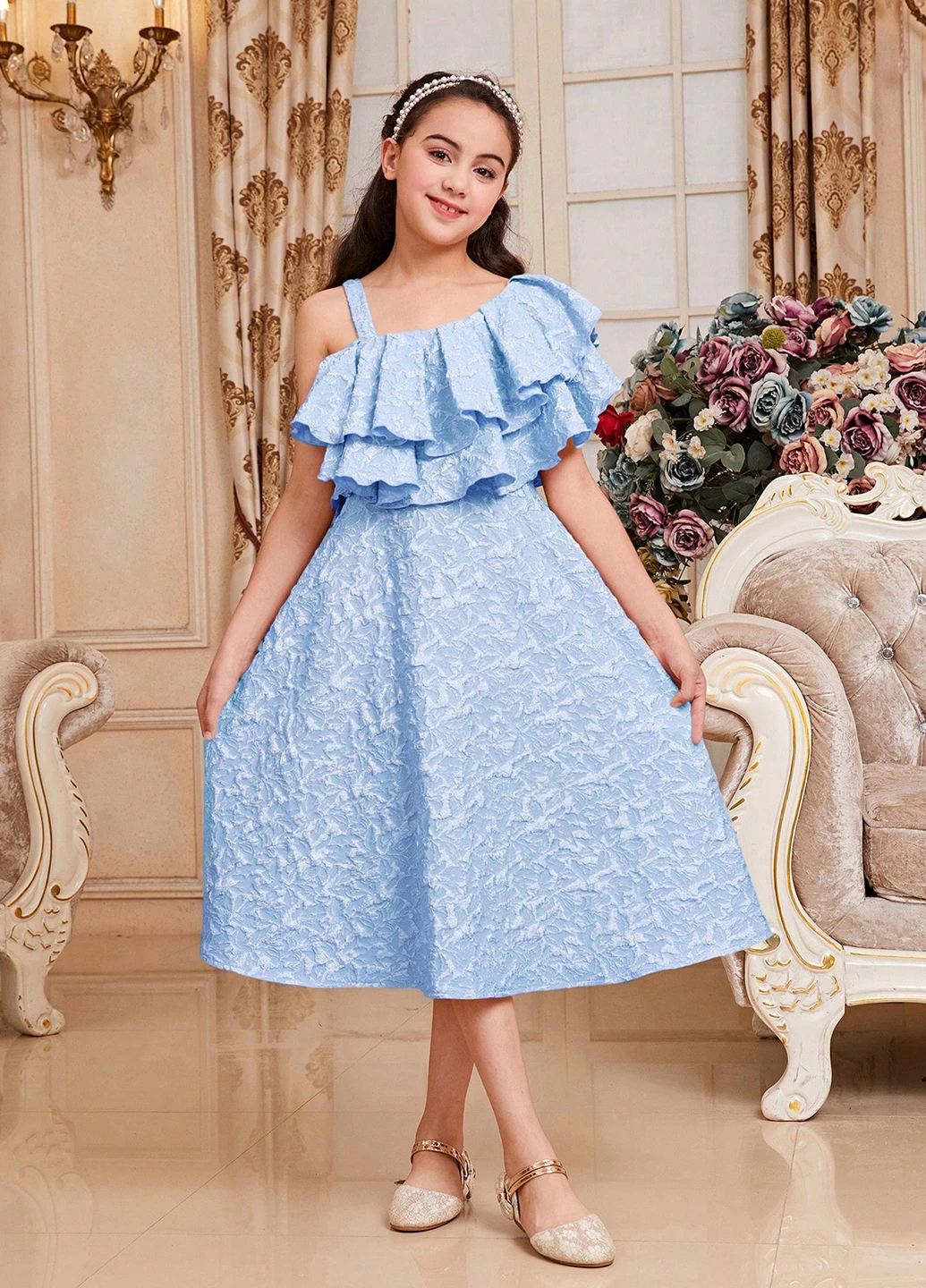 Голубое платье SHEIN (338627102)