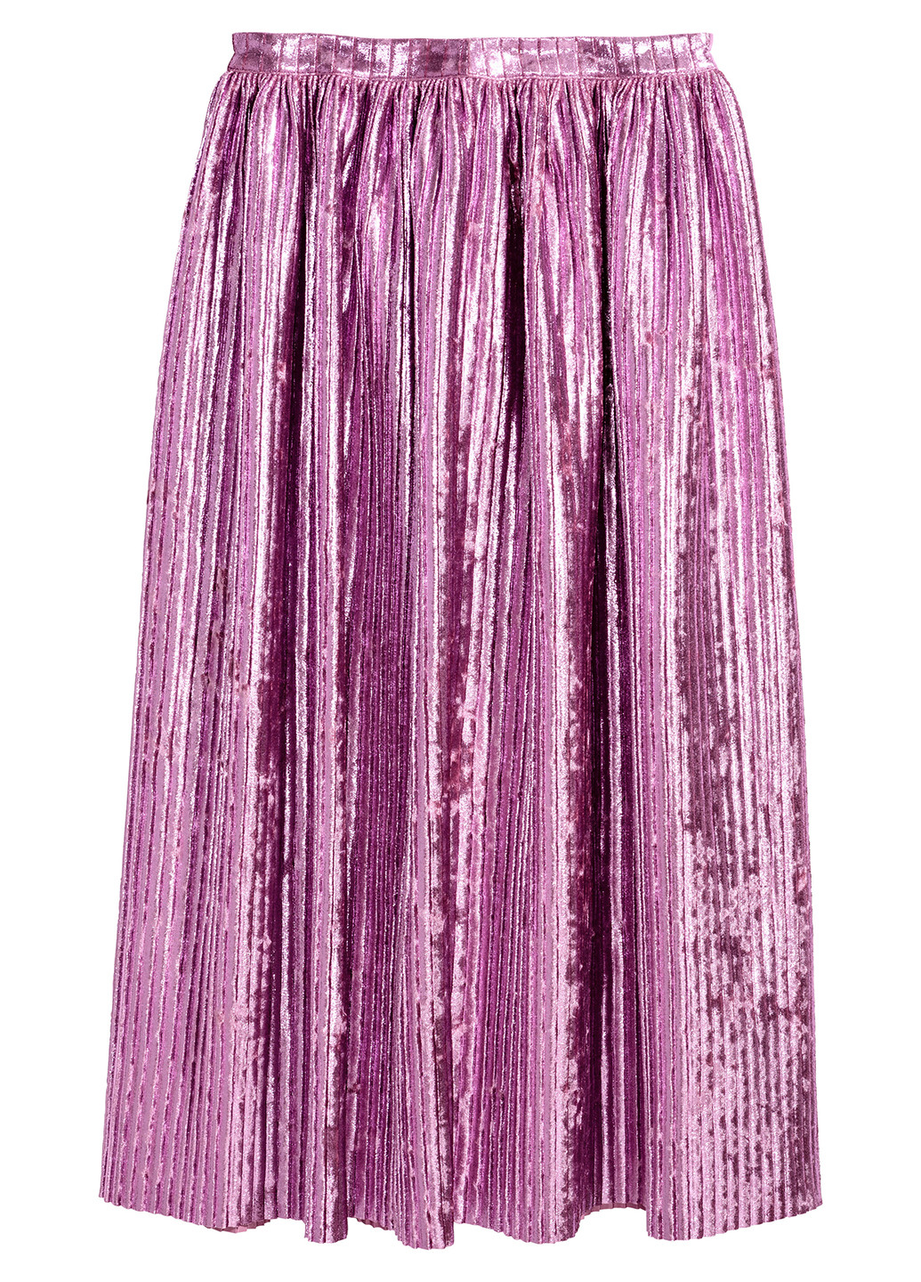 Розовая кэжуал юбка H&M миди