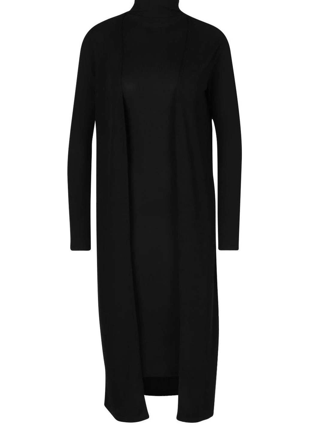 Черный демисезонный кардиган Boohoo