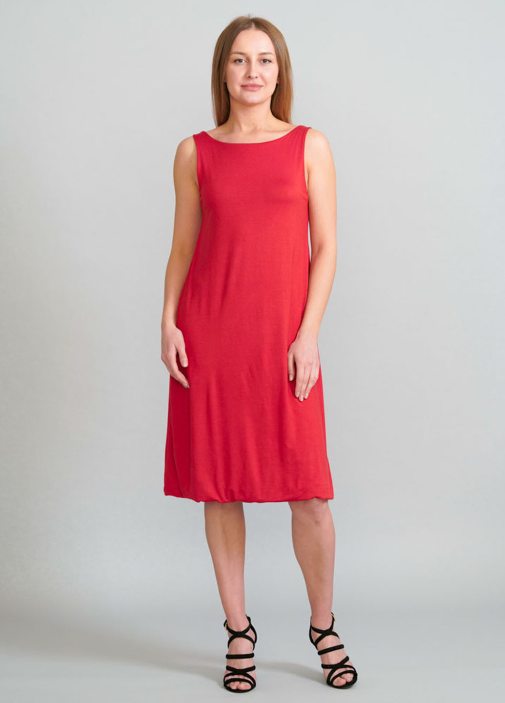 Червона кежуал сукня а-силует, з відкритою спиною Promin однотонна