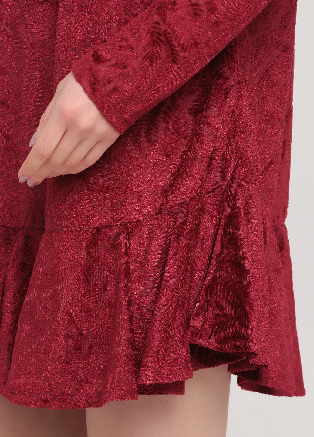 Бордовое кэжуал платье Francesca's однотонное