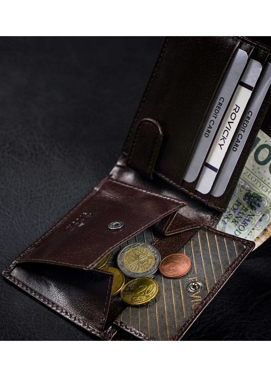 Гаманець чоловічий шкіряний CPR-021-BAR Rovicky (254314692)