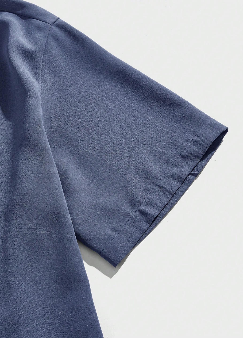 Синій літній комплект (сорочка, шорти) SHEIN