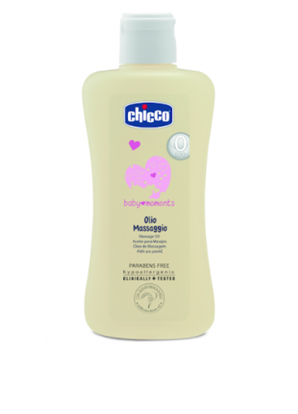Масло для массажа Baby Moments, 200 мл Chicco (138464966)