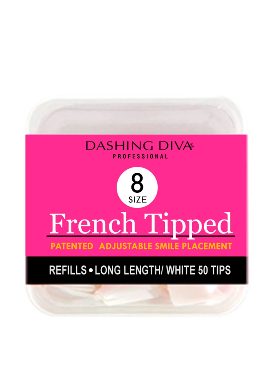 Типсы для френча №8 (50 шт.) Dashing Diva (18074370)