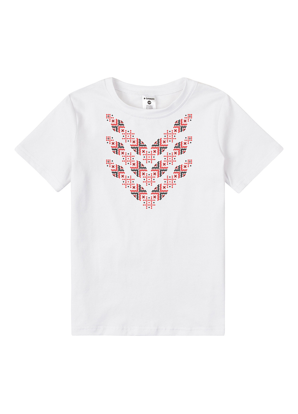 Белая летняя футболка Garnamama